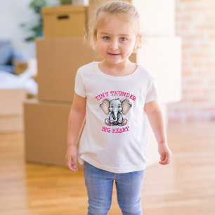 Tiny Thunder, Big Heart Småbarn Tshirt T Shirt