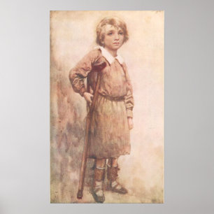 Tiny Tim... hans aktiva lilla krycka Poster
