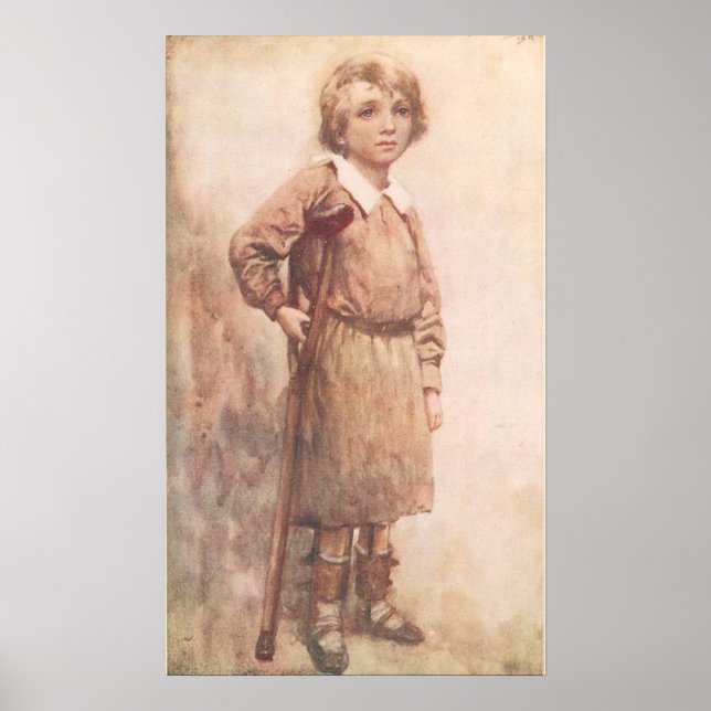 Tiny Tim... hans aktiva lilla krycka Poster (Framsidan)