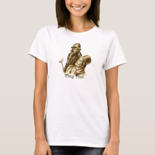 Tiny Tim och Bob Cratchit i Sången T-shirt