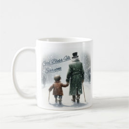 Tiny Tim och Scrooge Hand i Hand Coffee Mugg