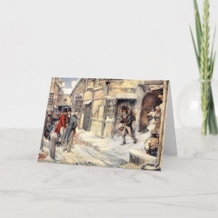 Tiny Tim Snö A jul Sång Card Helgkort