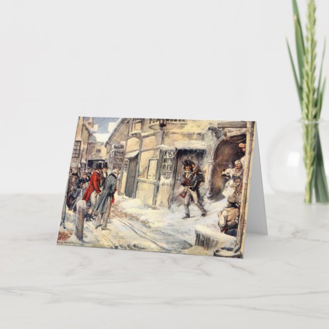 Tiny Tim Snö A jul Sång Card Helgkort (Framsida)