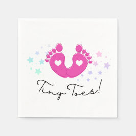 Tiny Toes Baby Shower Pappersservett