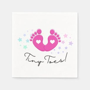 Tiny Toes Baby Shower Pappersservett