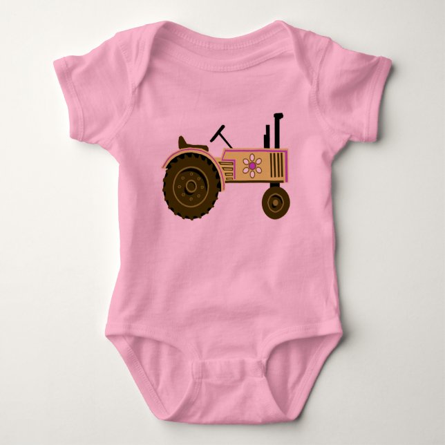 Tiny Tomboy Tractor T-shirt (Framsida)