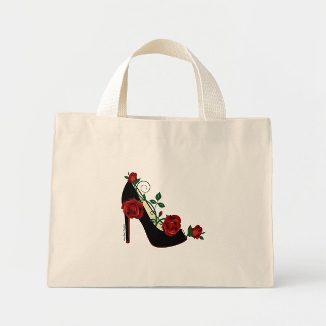 Tiny Tote Bag - Stiletto Ro Mini Tygkasse (Framsidan)