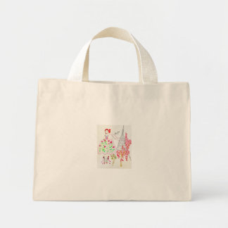 Tiny Tote Bonjour-kollektion av Allyson Simone Mini Tygkasse