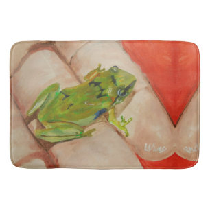 Tiny Tropical Frog Badrumsmatta