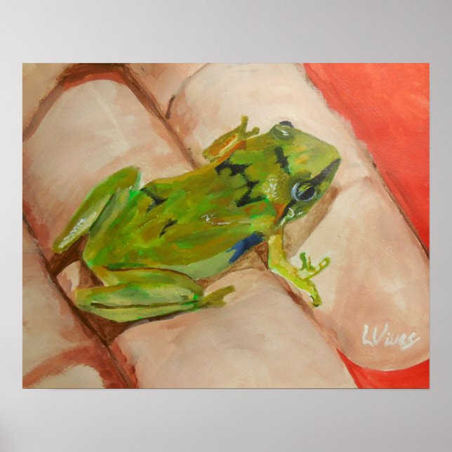 Tiny Tropical Frog Poster (Framsidan)