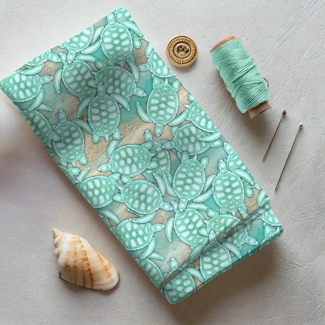 Tiny Turtles Sea and Sand ID696 Tyg (Skapare uppladdad)