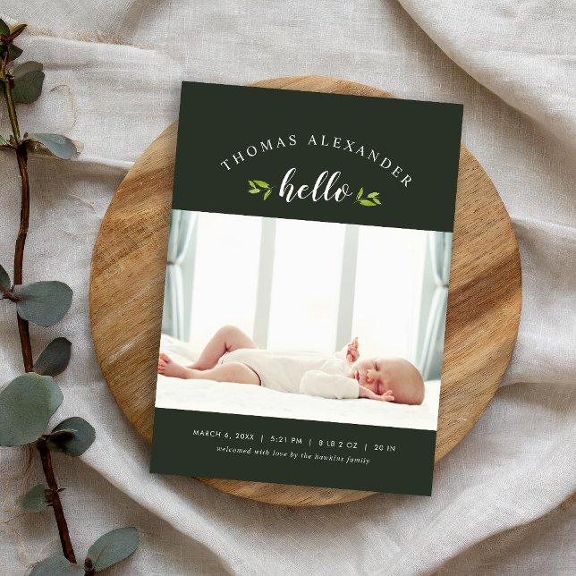 Tiny Twigs Magnetic Photo Birth Notice (Skapare uppladdad)