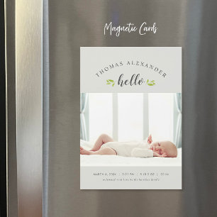 Tiny Twigs Magnetic Photo Birth Notice