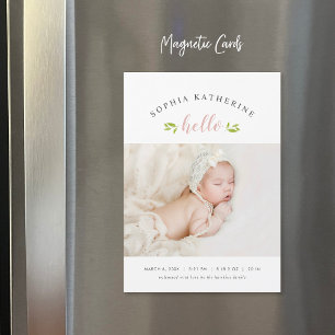 Tiny Twigs Magnetic Photo Birth Notice