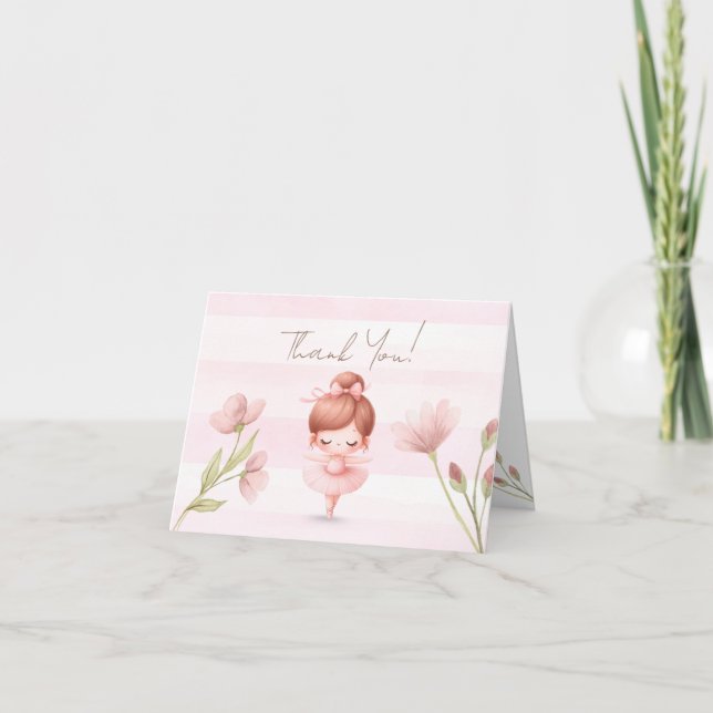 Tiny Twirls – Ballerina  Tack Kort (Framsida)