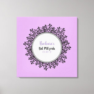 TINY VINES Bat mitzvah Sign-In Board Canvastryck