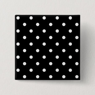 Tiny White Polka dots Knapp
