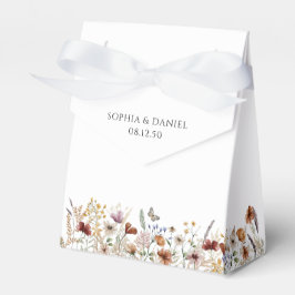 Tiny Wildblombröllop Favor Box Presentaskar