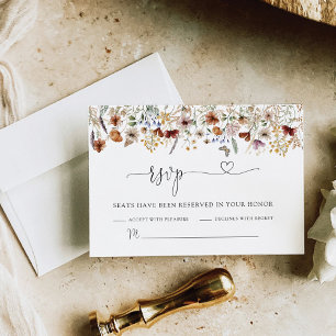 Tiny Wildblomma Bröllop OSA Card Kort