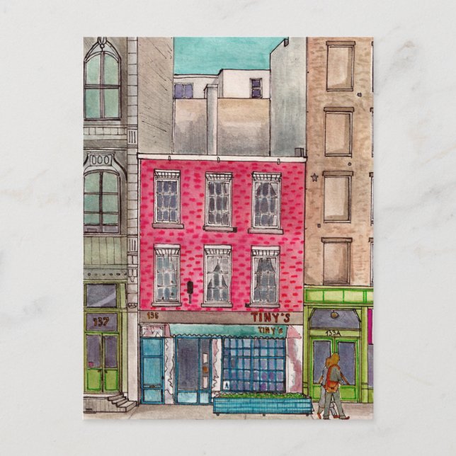 Tiny's 135&the Pub UpFör Tribeca Manhattan NYC Vykort (Framsida)