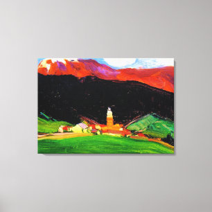 Tinzen (Oberhalbstein) Schweiz, bra art Canvastryck