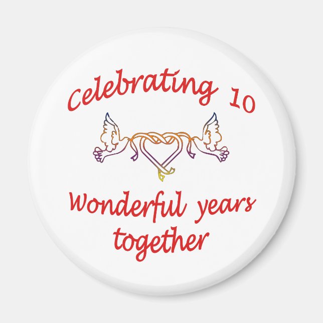 Tio. ANNIVERSARY Magnet (Framsidan)