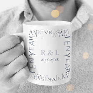 Tio år efter Bröllop-årsdagen Kaffemugg