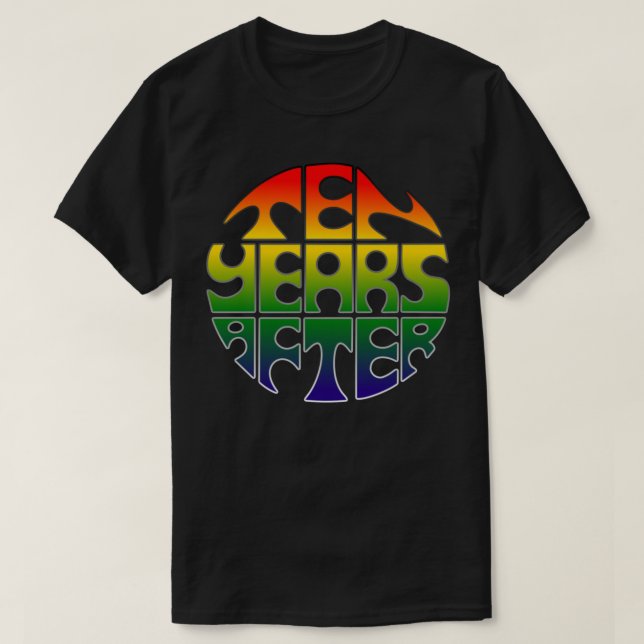 Tio år efter Rainbow Logotyp Classic T Shirt (Design framsida)
