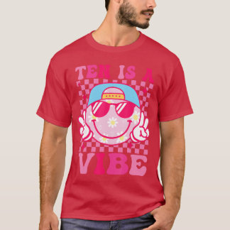 Tio är en stämning Födelsedag 10 år gamla flickor  T Shirt