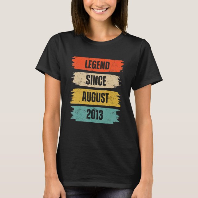 Tio år gammal förklaring sedan augusti 2013 tionde t shirt (Framsida)