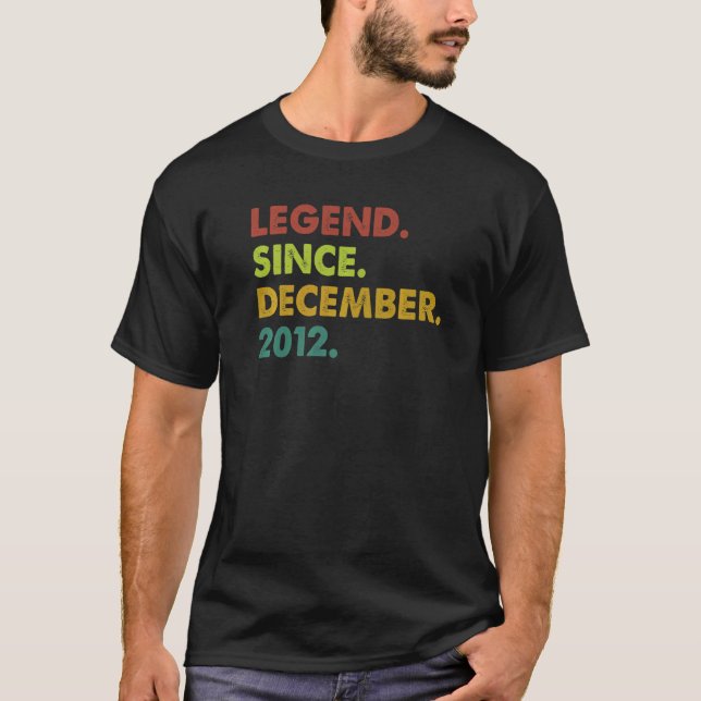 Tio år gammal förklaring sedan december 2012 tiond t shirt (Framsida)