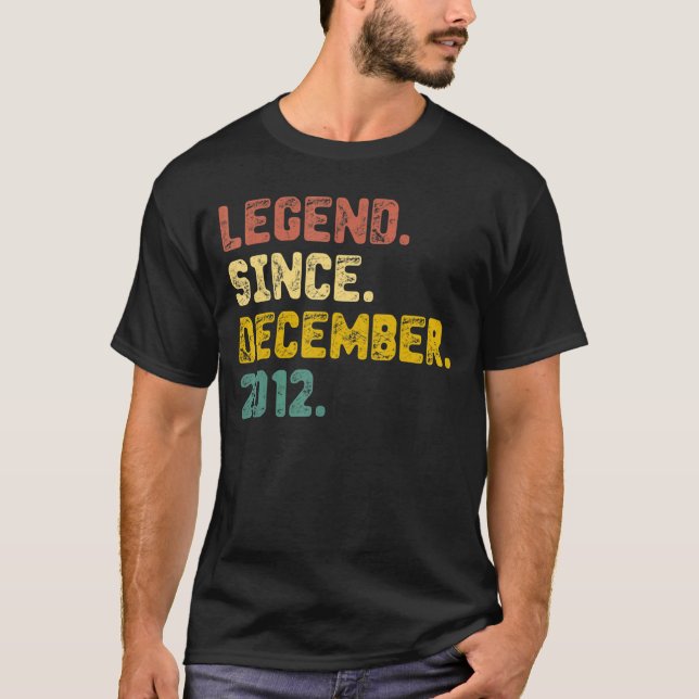 Tio år gammal förklaring sedan december 2012 tiond t shirt (Framsida)