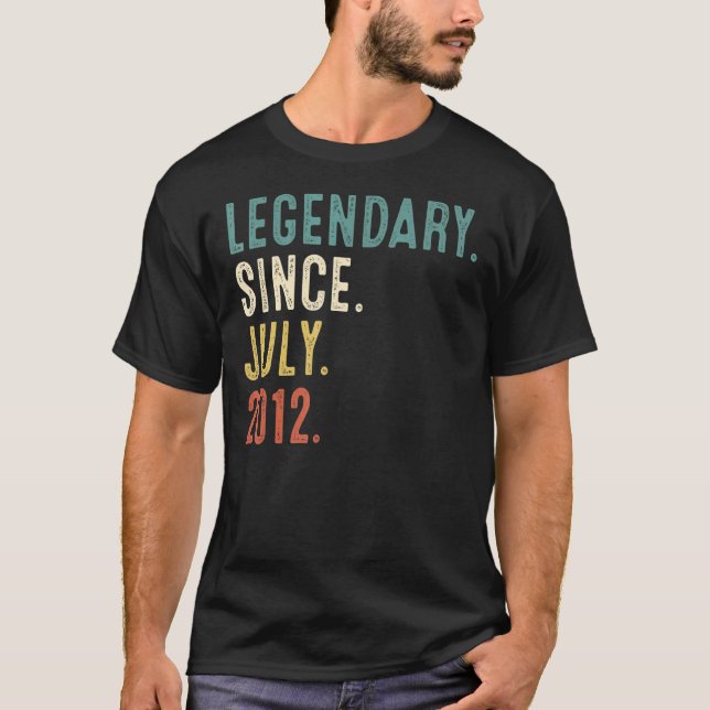 Tio år gammal förklaring sedan juli 2012 tionde fö t shirt (Framsida)