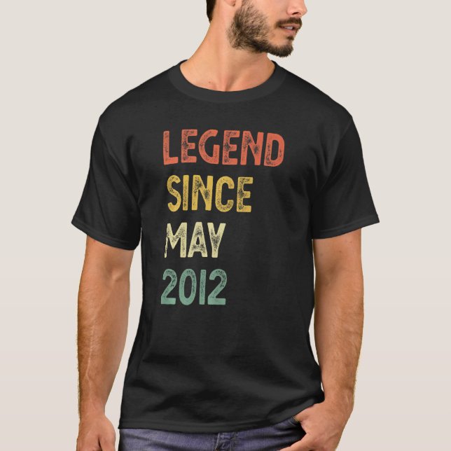 Tio år gammal förklaring sedan maj 2012 tionde föd t shirt (Framsida)