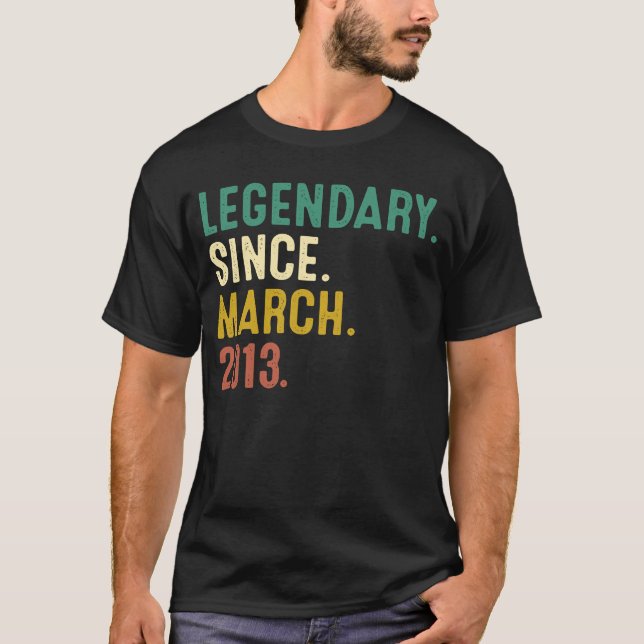 Tio år gammal förklaring sedan mars 2013 tionde fö t shirt (Framsida)