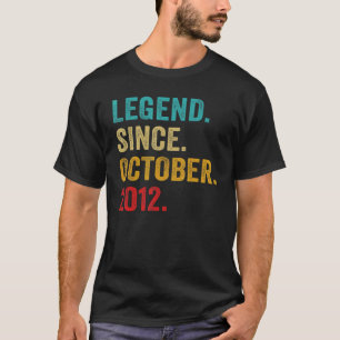 Tio år gammal förklaring sedan oktober 2012 tionde t shirt