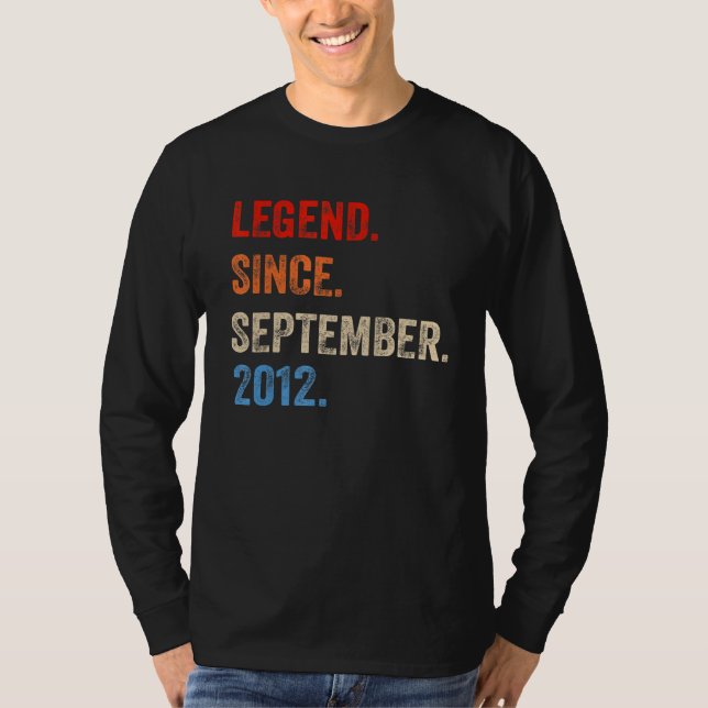Tio år gammal förklaring sedan september 2012 tion t shirt (Framsida)