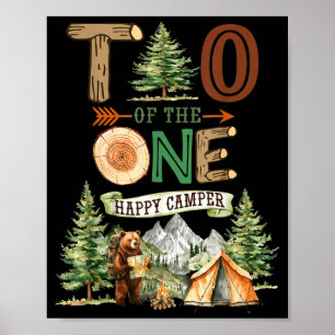 Tio av den lyckliga campingen 1-årsdag camping poster