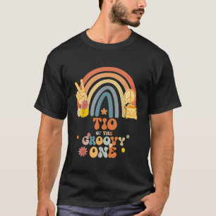 Tio av Groovy One Rainbow Boho-Födelsedagsfesten T Shirt