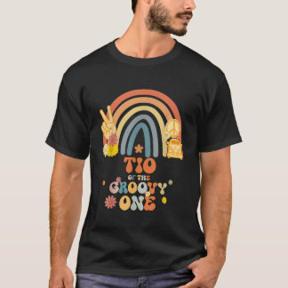 Tio av Groovy One Rainbow Boho-Födelsedagsfesten T Shirt