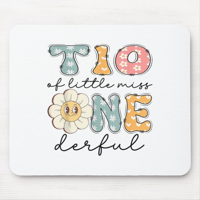 Tio av lille miss Onederful 1st Birthday Girl Dai Musmatta (Framsidan)