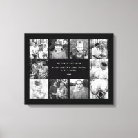 Tio B/W-foto Vi Kärlek er Mamma Anpassningsbar Kan