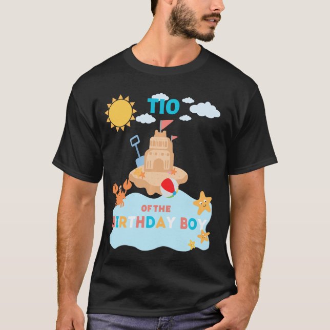 Tio Beach Birthday Summer Bday Ocean Family Matchi T Shirt (Framsida)