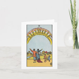 Tio blankkort för kopp - Rider Waite Smith tarot Kort
