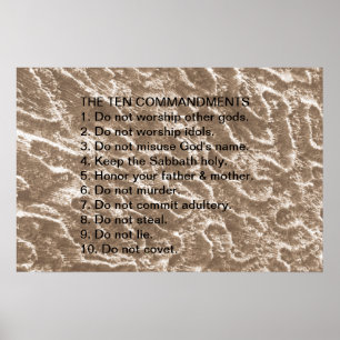 TIO COMMANDMENTSNA POSTER