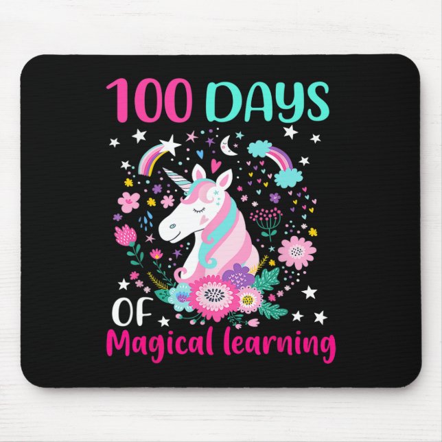 Tio dagar av magisk inlärning i unicorn 00 musmatta (Framsidan)