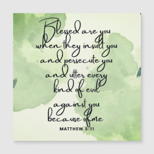 Tio dagars beatitudes Scripture Verse 5:11 Magnet