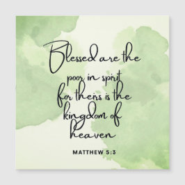 Tio dagars beatitudes Scripture Verse 5:3 Magnet