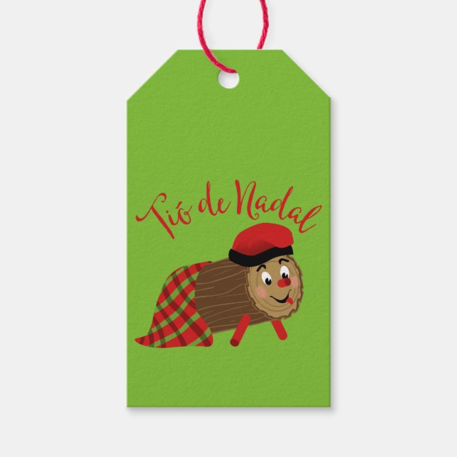 Tio De Nadal Gift Märkres Presentetikett (Framsidan)