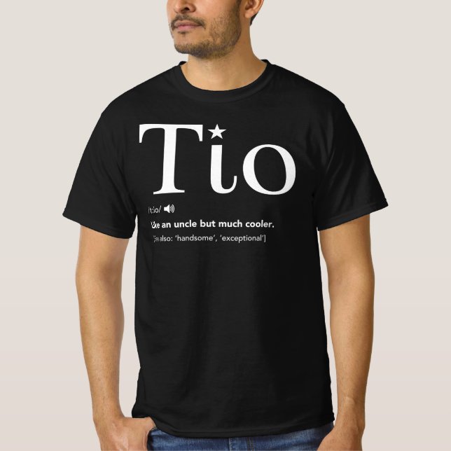 Tio Definition funny Fars dag-gåva för spanska T Shirt (Framsida)